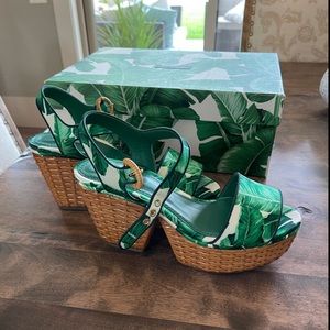 Dolce and Gabbana Banana Leaf Sandals
